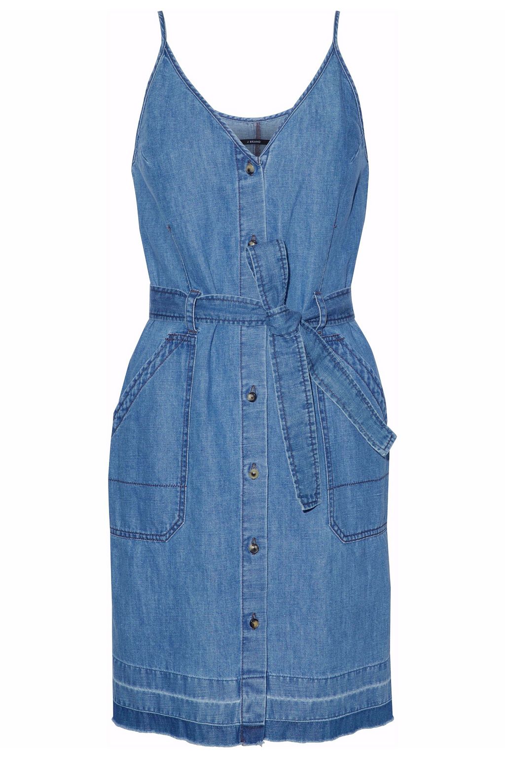 chambray slip dress