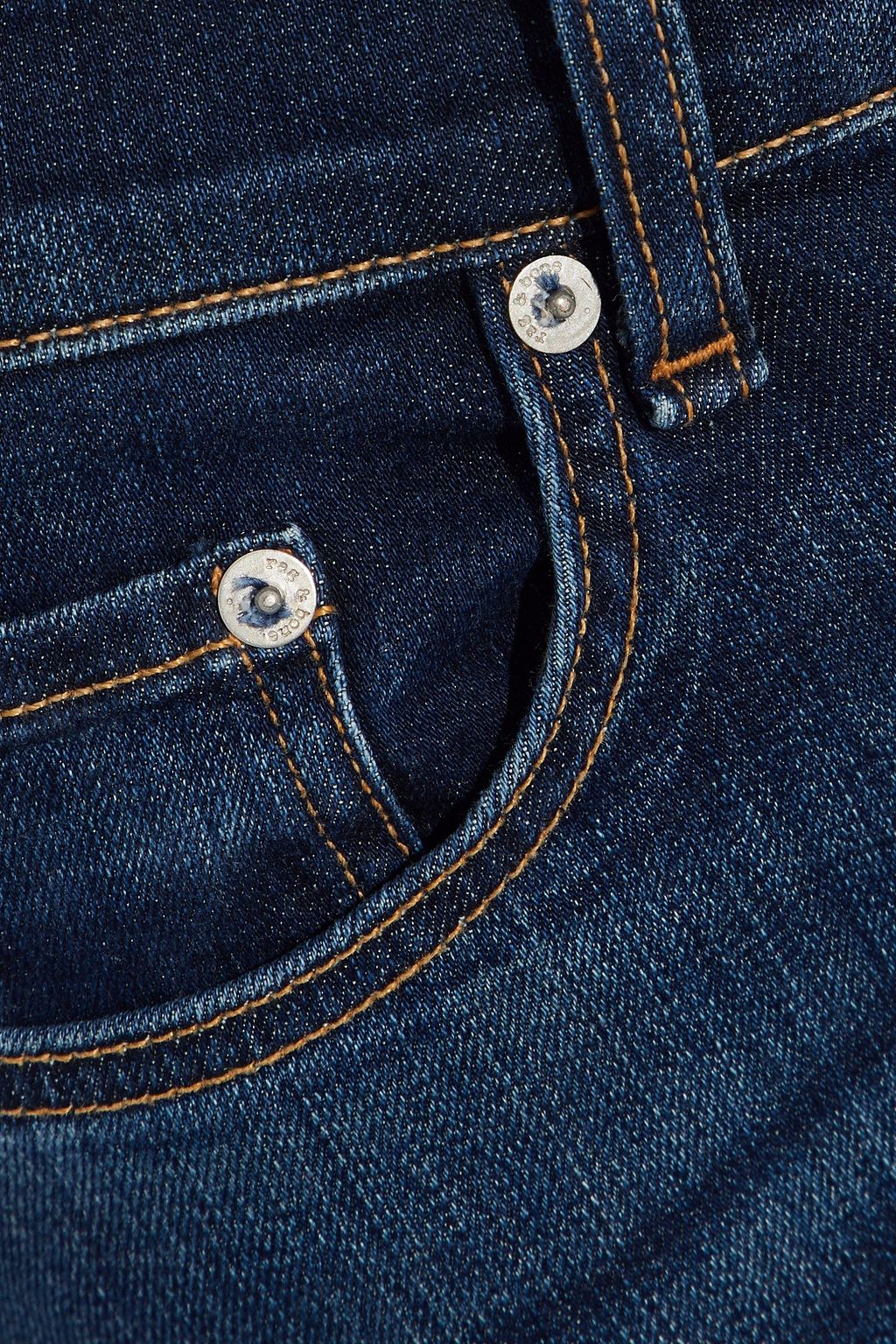 RAG & BONE Distressed high-rise skinny jeans