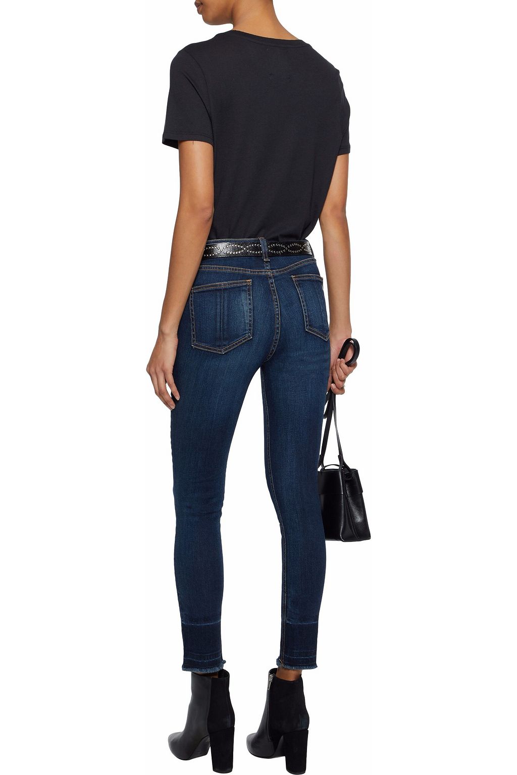 RAG & BONE Distressed high-rise skinny jeans