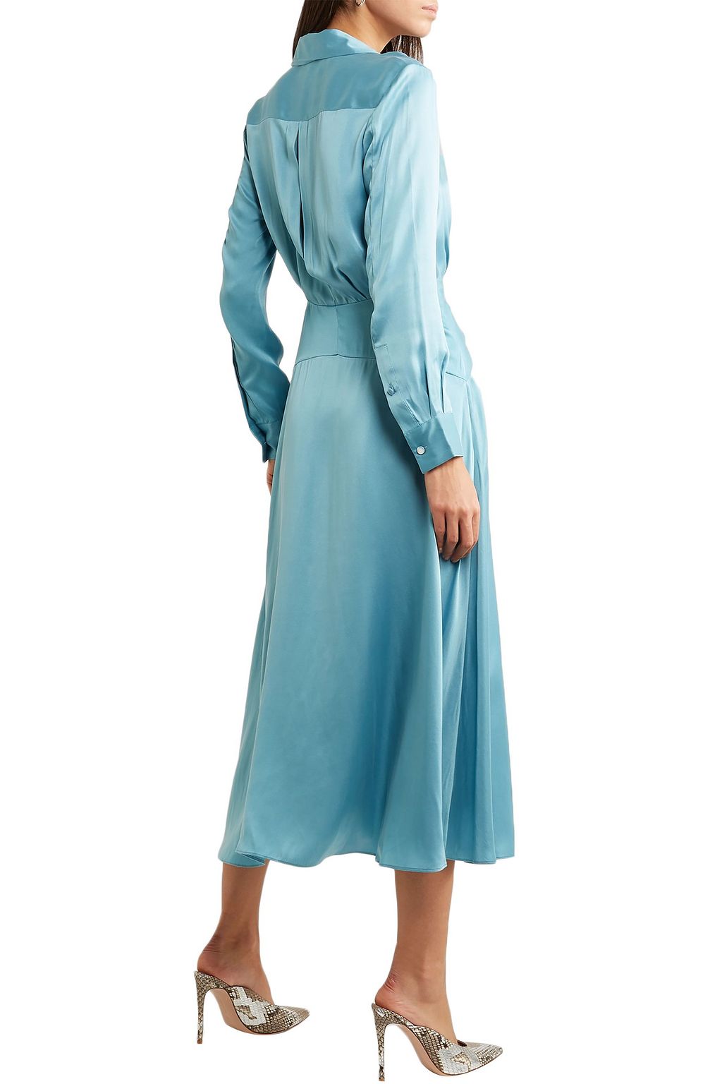 EQUIPMENT Wrap-effect silk-blend midi dress