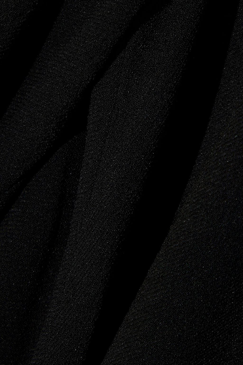 TIBI Cold-shoulder crepe midi dress