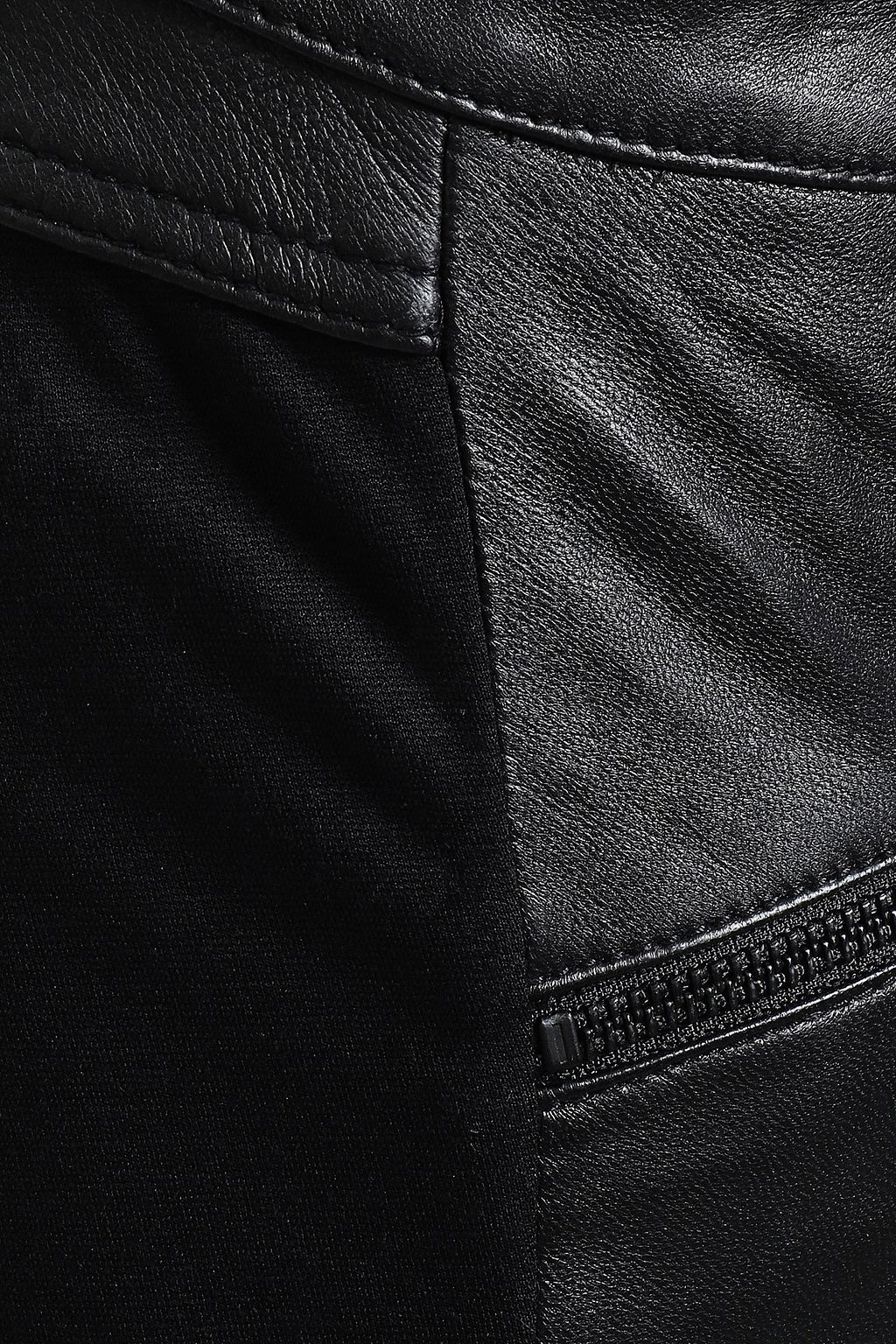 STAND STUDIO レザー&ストレッチニット スキニー パンツ
