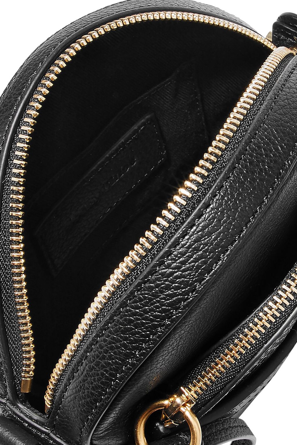 SEE BY CHLOÉ Rosy pebbled and snake-effect leather shoulder bag