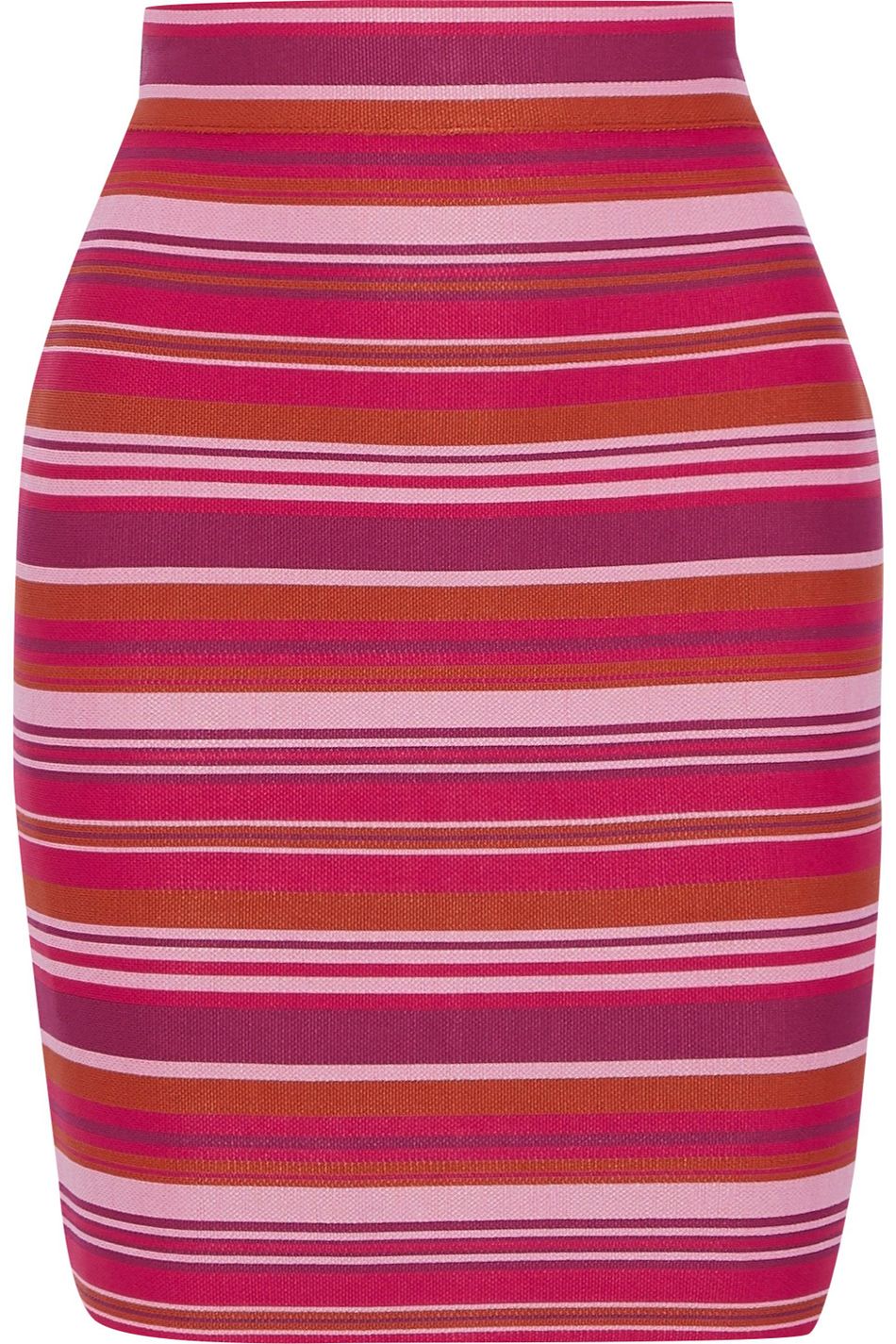 pink striped skirt