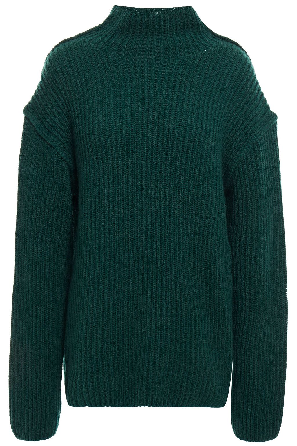 oversized dark green sweater