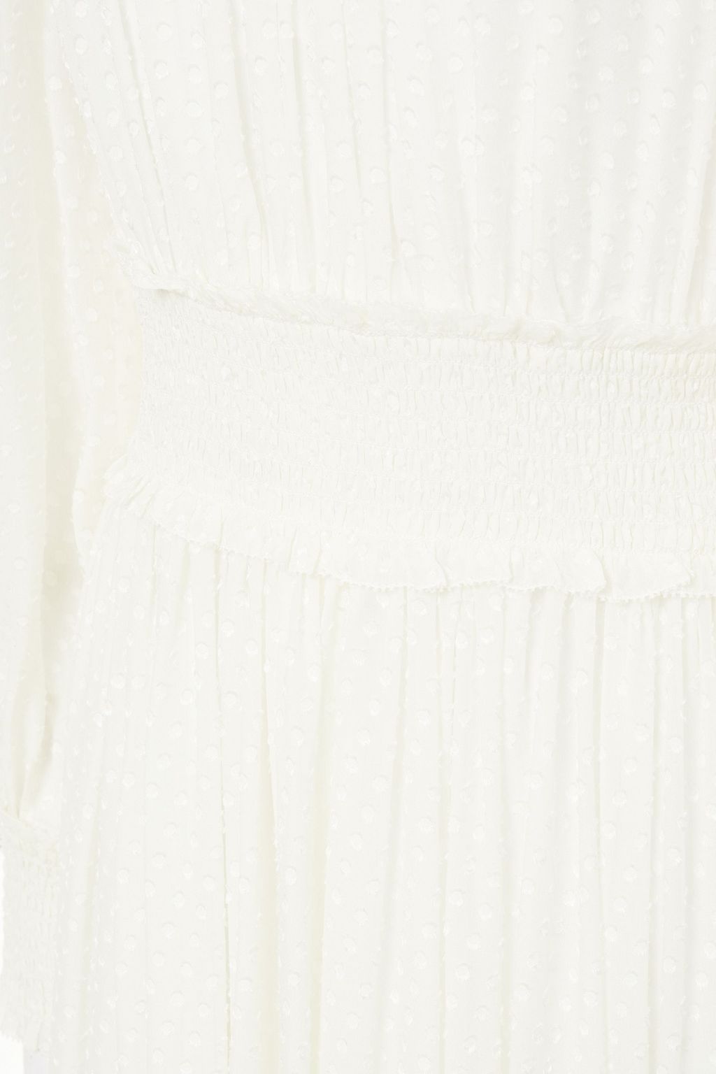 ZIMMERMANN Shirred fil coupé silk-blend maxi dress