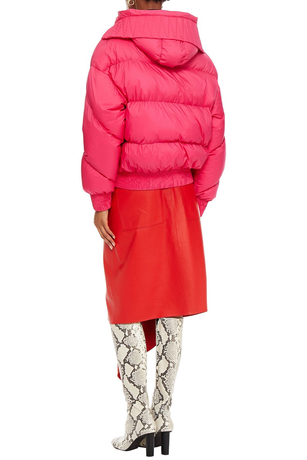 IENKI IENKI Dunlope quilted shell hooded down jacket