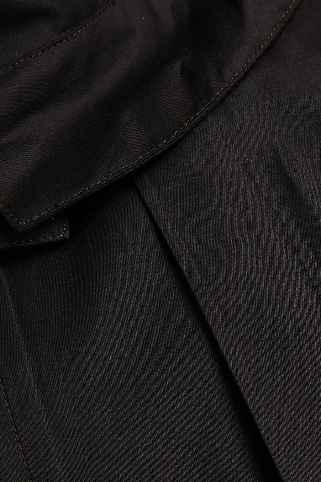STONE ISLAND Logo-embroidered cotton-blend twill hooded raincoat