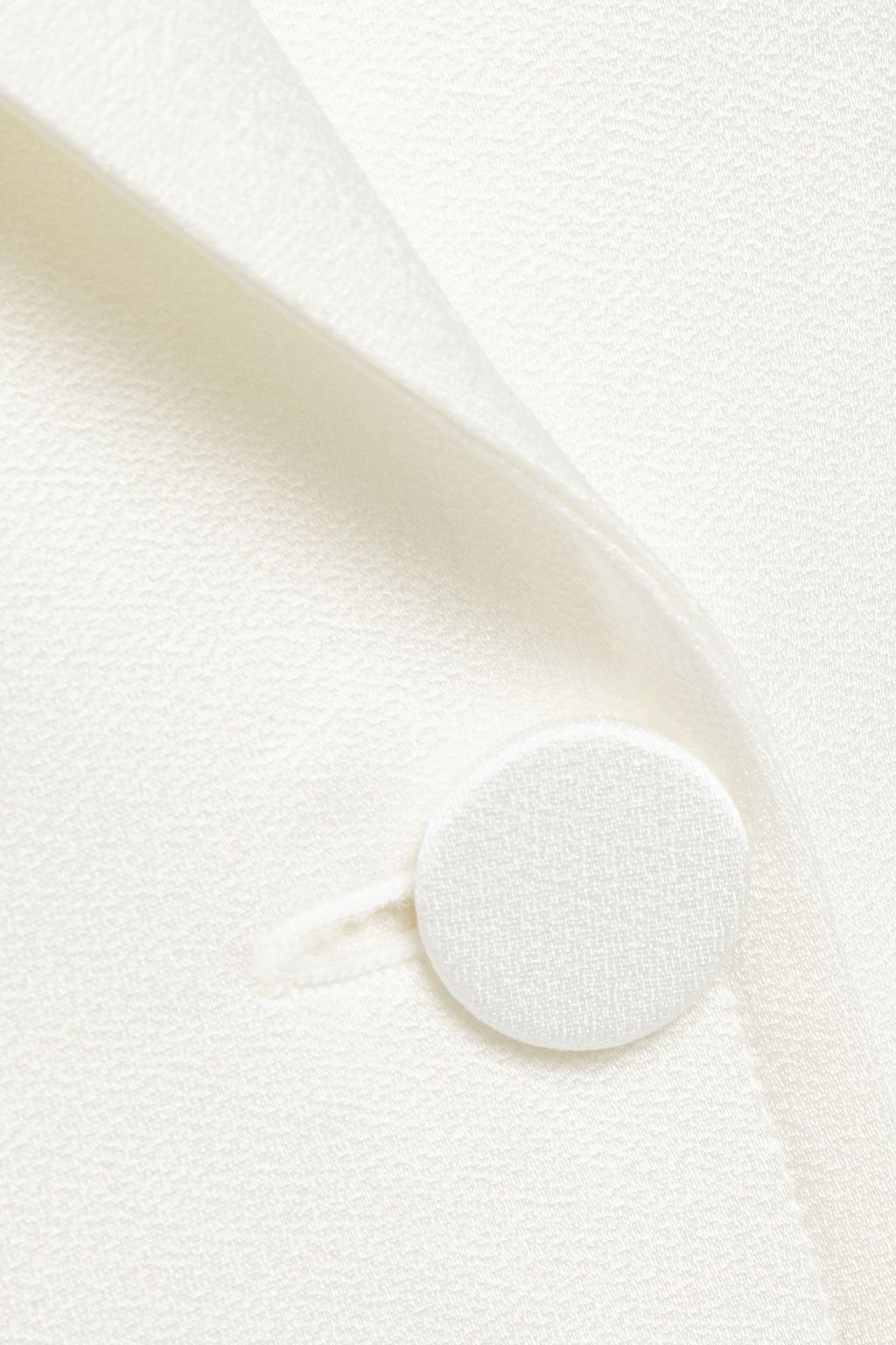DUNDAS Double-breasted satin-crepe blazer