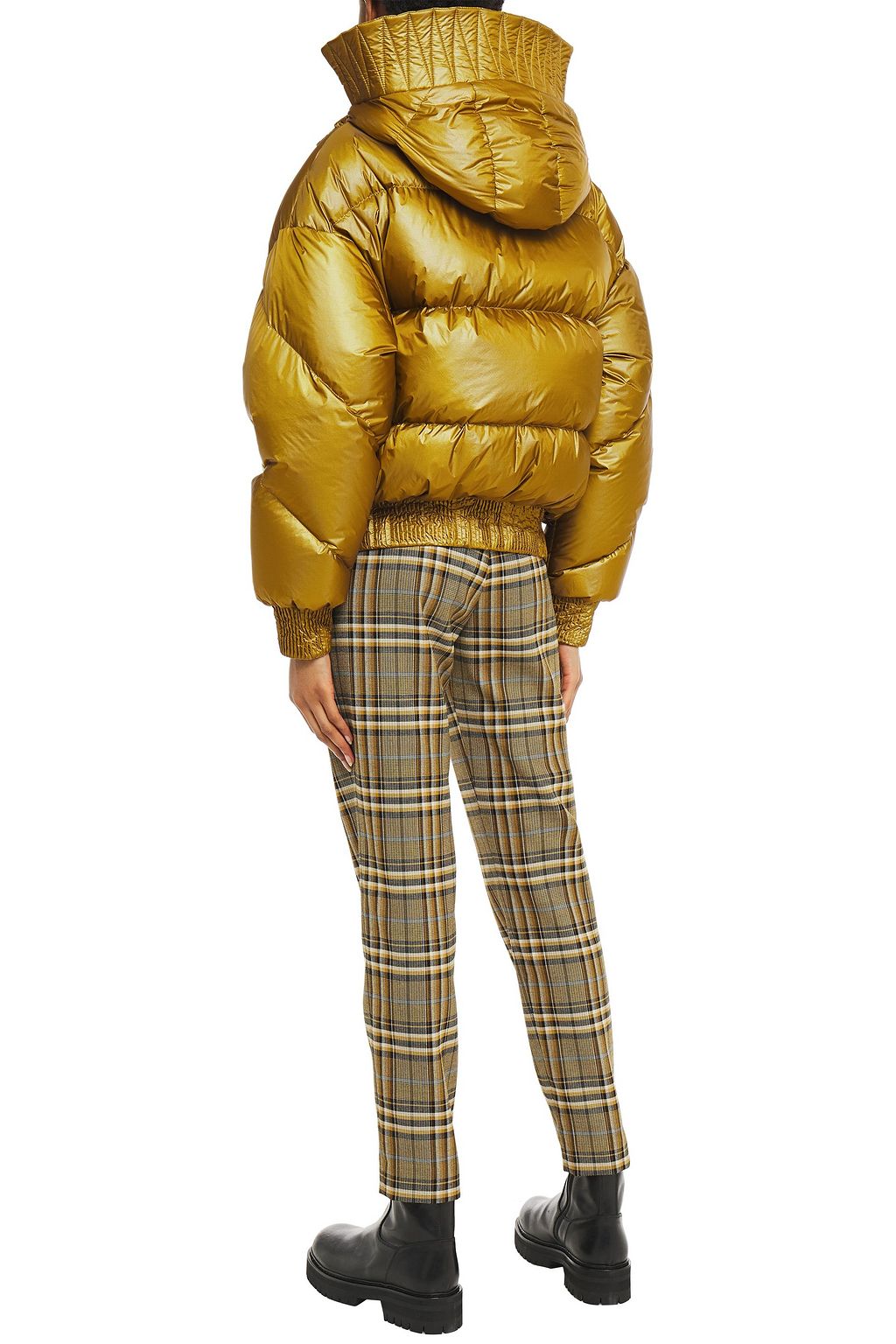 IENKI IENKI Dunlope quilted shell hooded down jacket