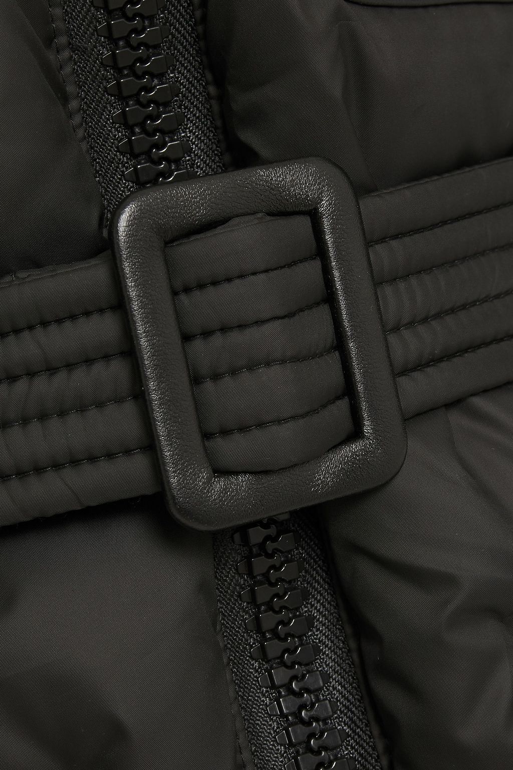 IENKI IENKI Belted quilted shell hooded down coat