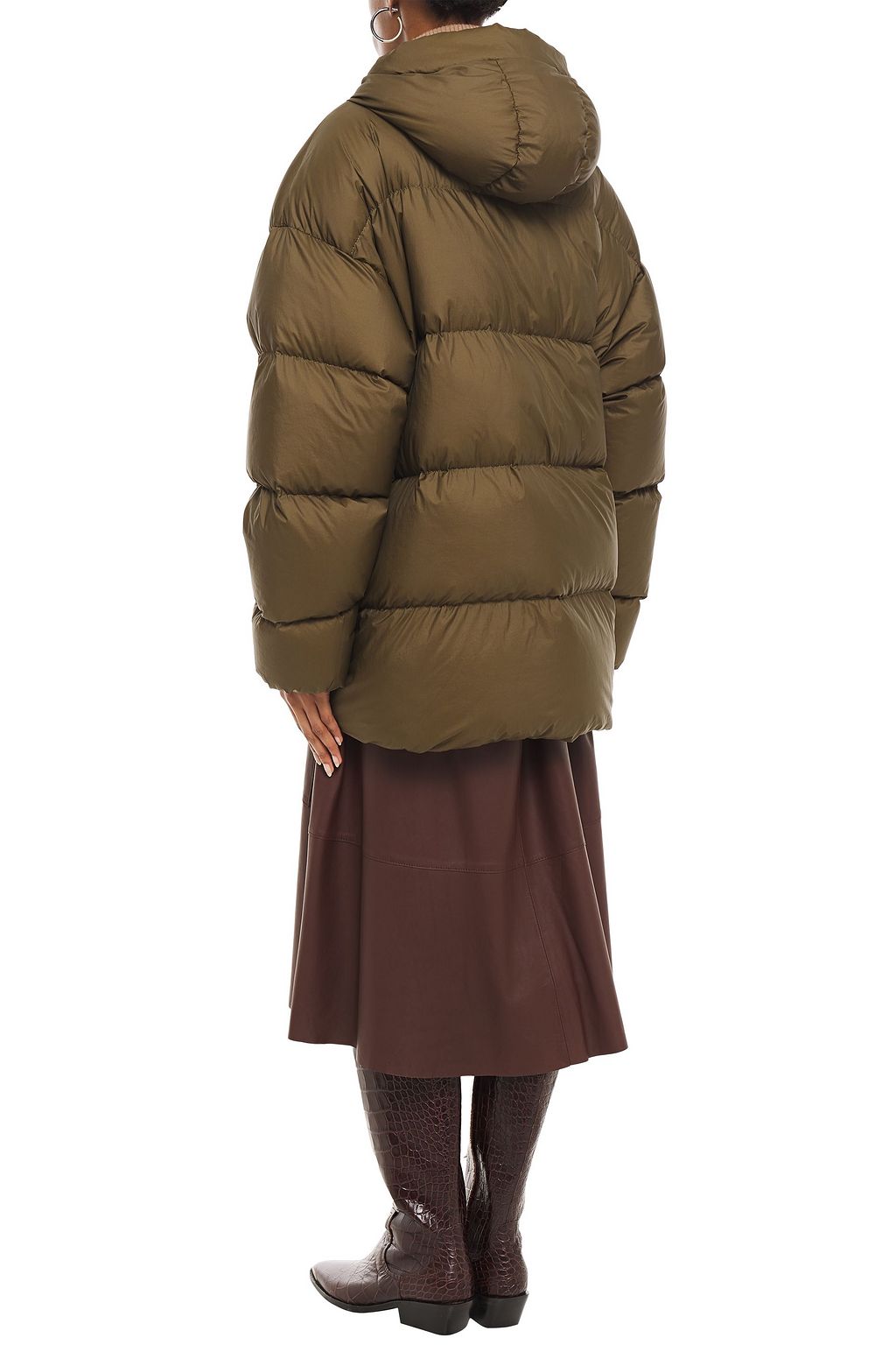 IENKI IENKI Michlin quilted shell down hooded jacket