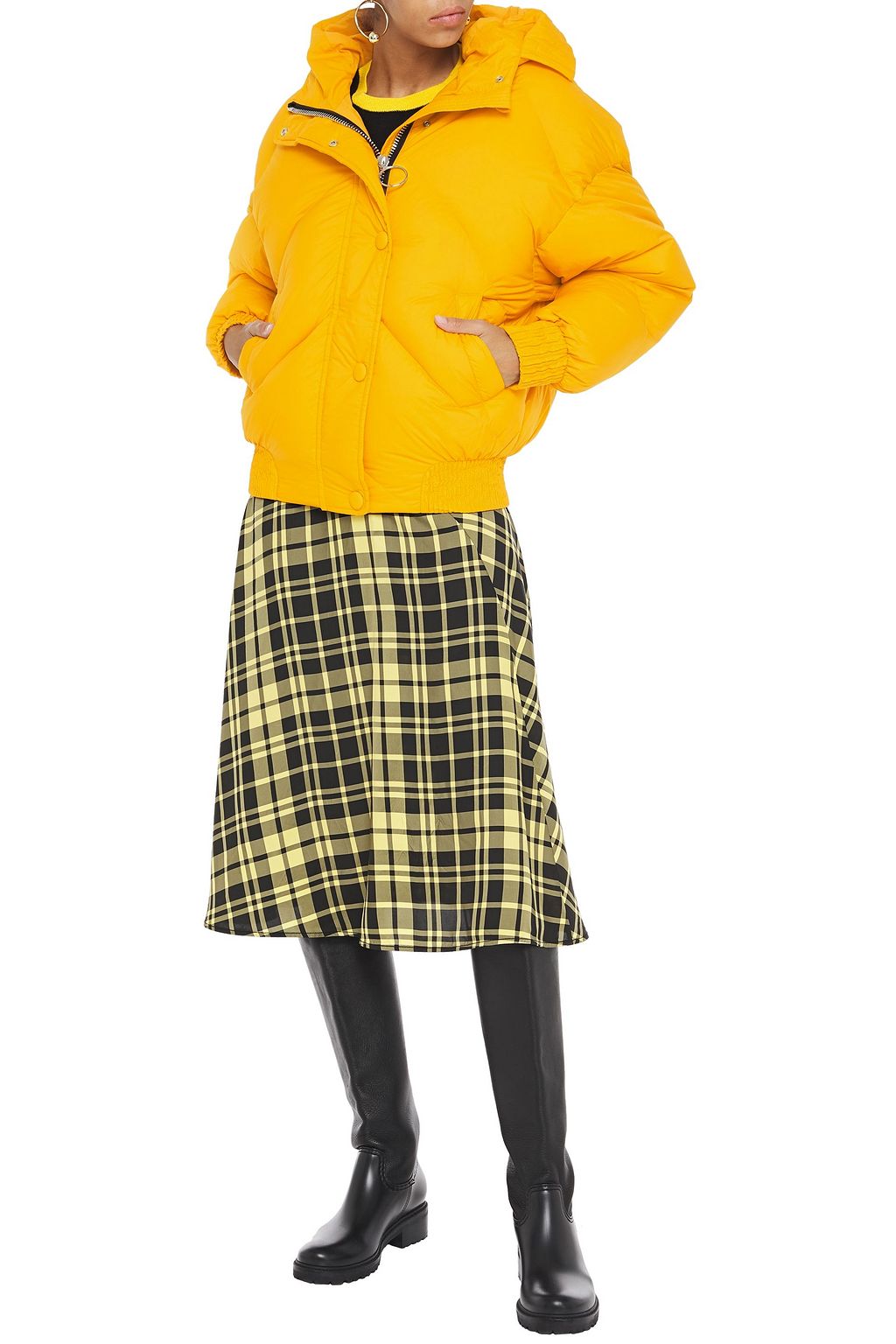 IENKI IENKI Dunlope quilted shell hooded down coat