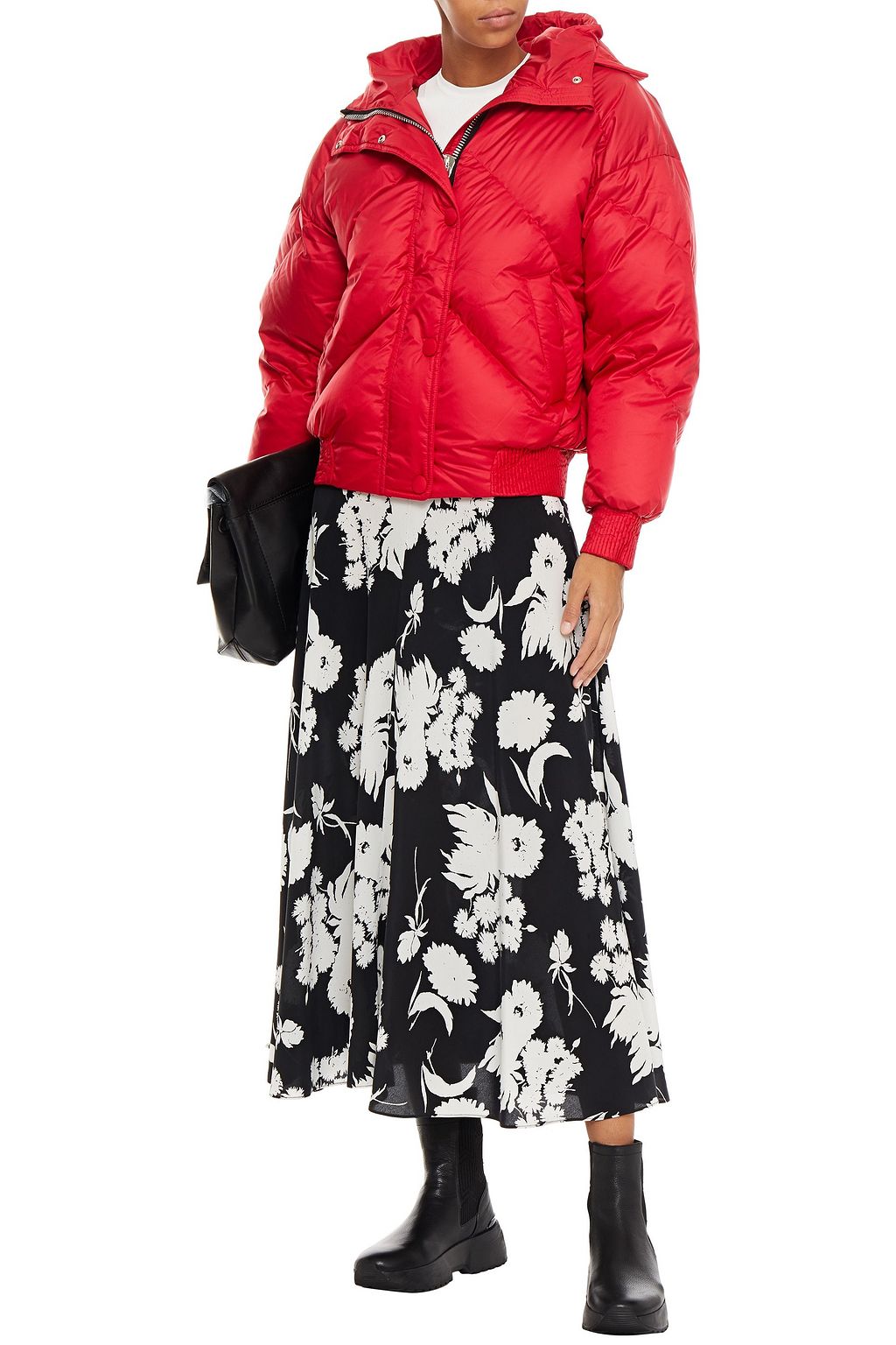IENKI IENKI Dunlope quilted shell hooded down coat