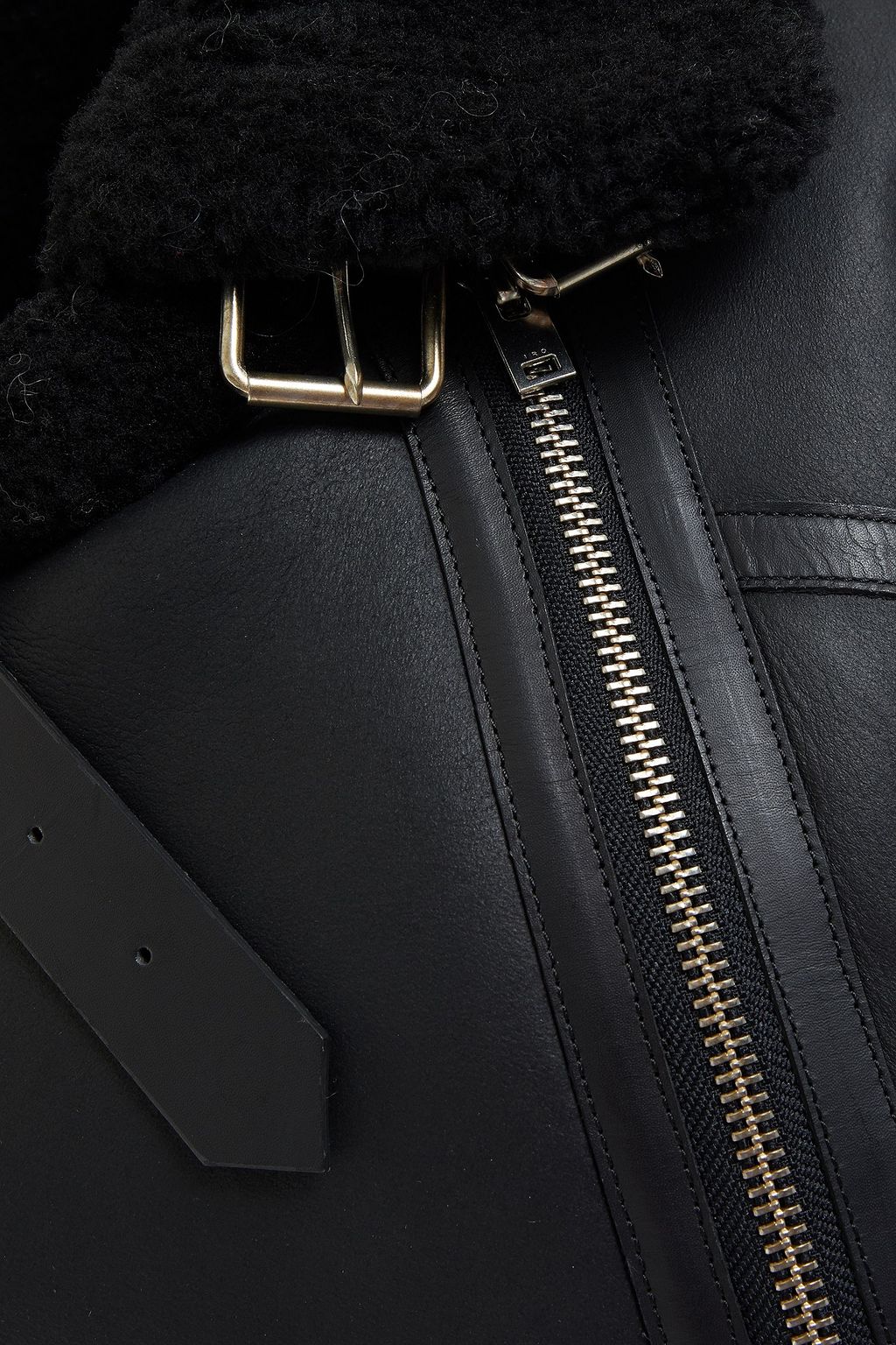 IRO Dries shearling biker jacket