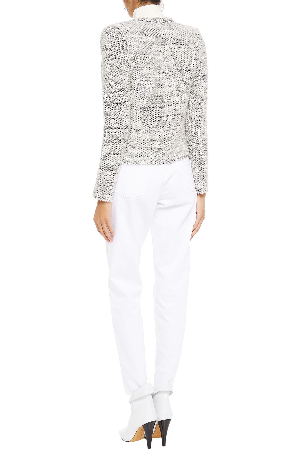 IRO Carene distressed bouclé-knit jacket