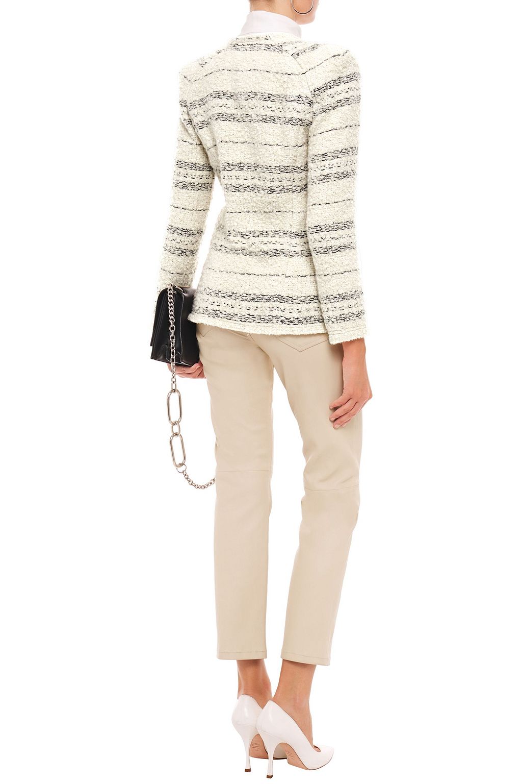 IRO Nine frayed bouclé-tweed jacket