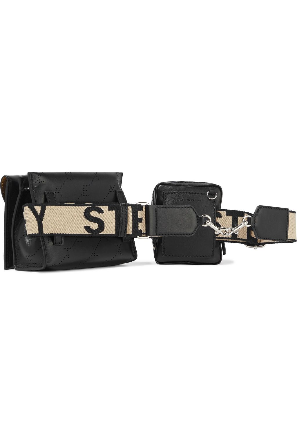 STELLA MCCARTNEY Stella Logo perforated faux leather belt bag