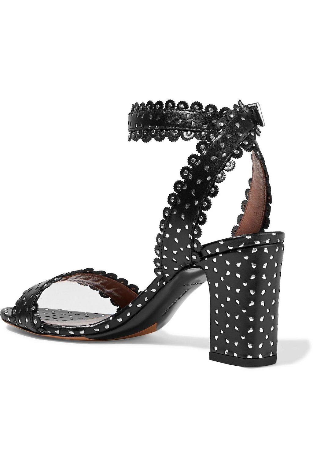TABITHA SIMMONS Leticia studded laser-cut leather sandals