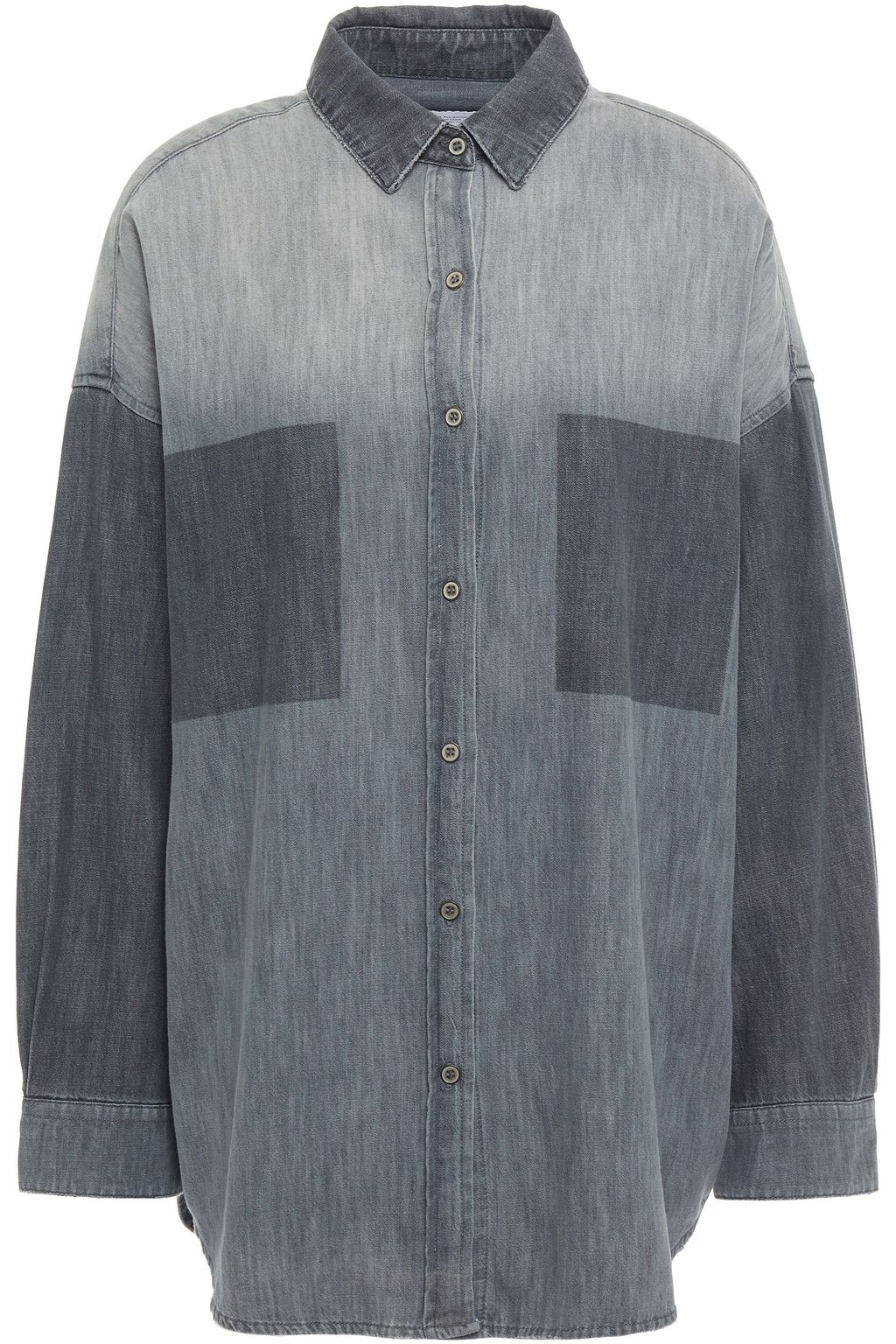 two tone denim shirt