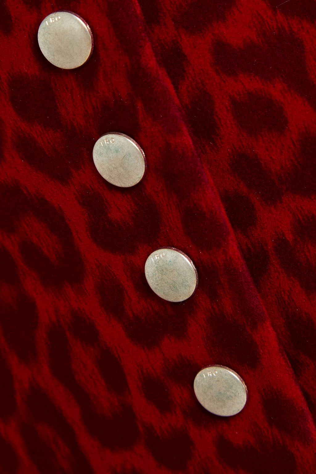 IRO Leopard-print suede mini skirt