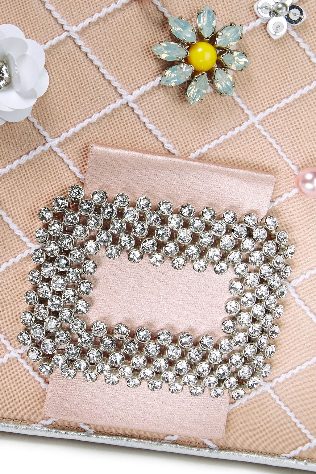 ROGER VIVIER Madame Diadem embellished satin shoulder bag