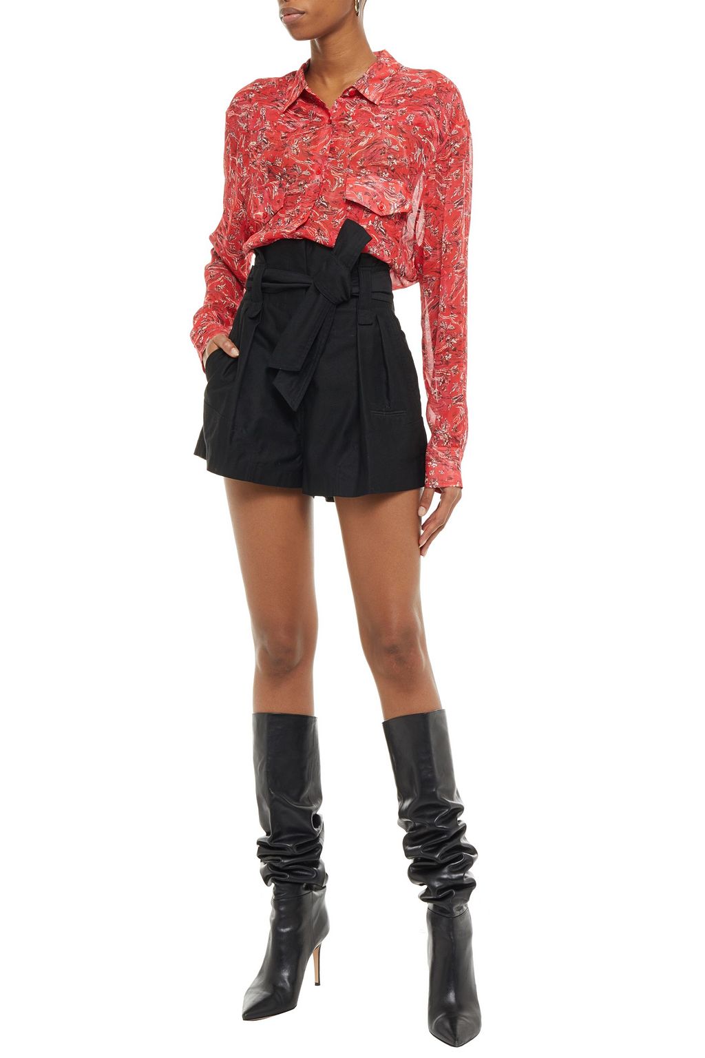 IRO Stiry printed chiffon shirt