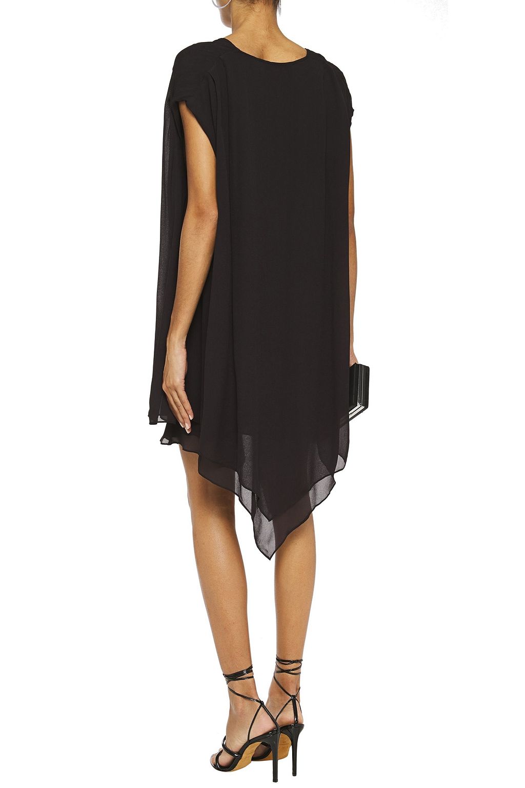 IRO Desvio asymmetric layered georgette mini dress