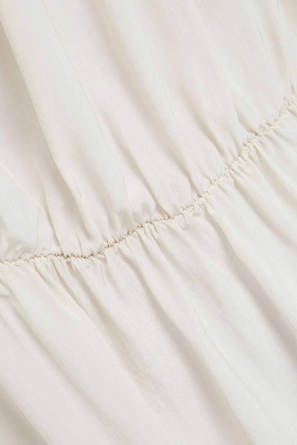 IRO Chelsea gathered crepe de chine top