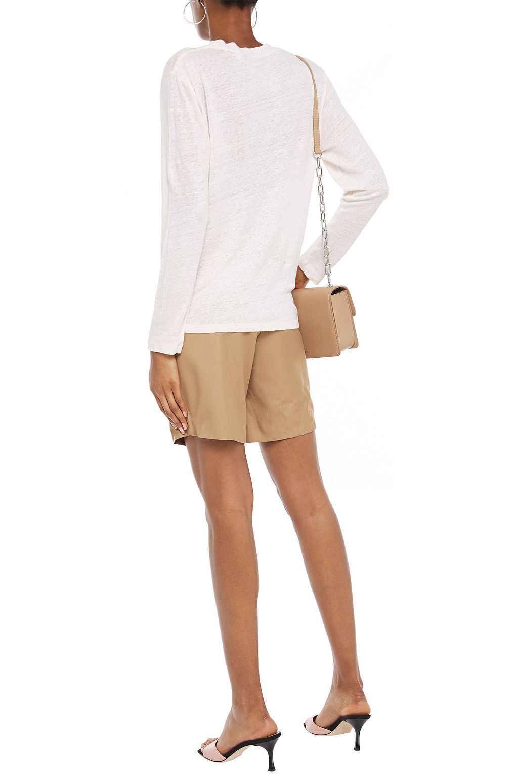 IRO Thirdy slub linen-jersey top