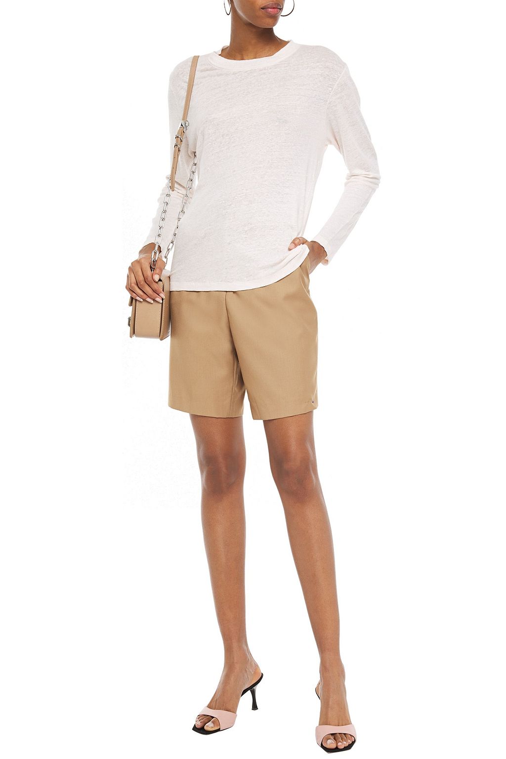 IRO Thirdy slub linen-jersey top