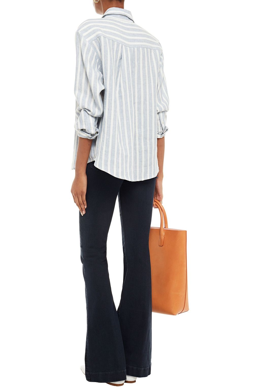 FRAME Striped linen shirt