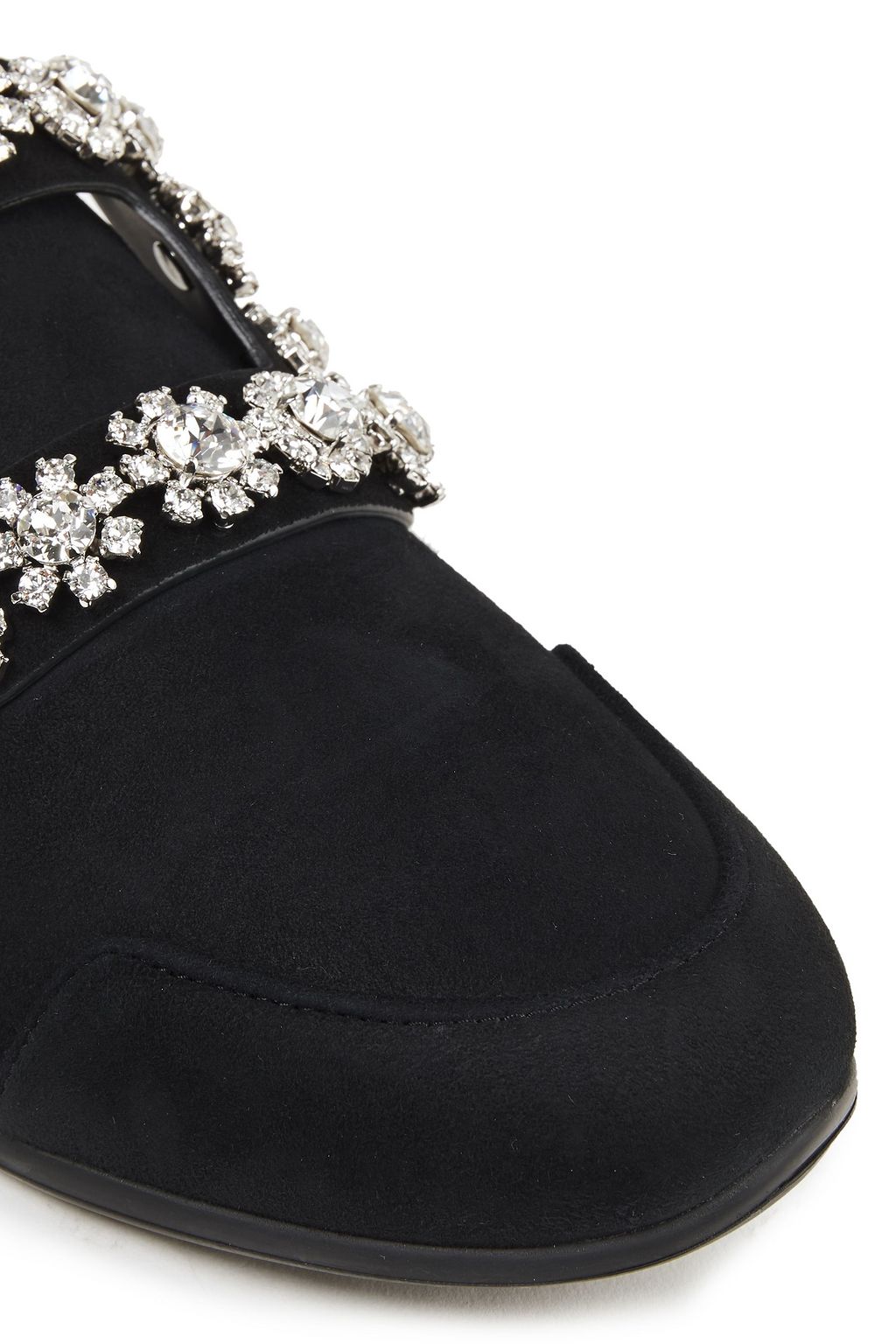 ROGER VIVIER Sporty Viv crystal-embellished suede sneakers