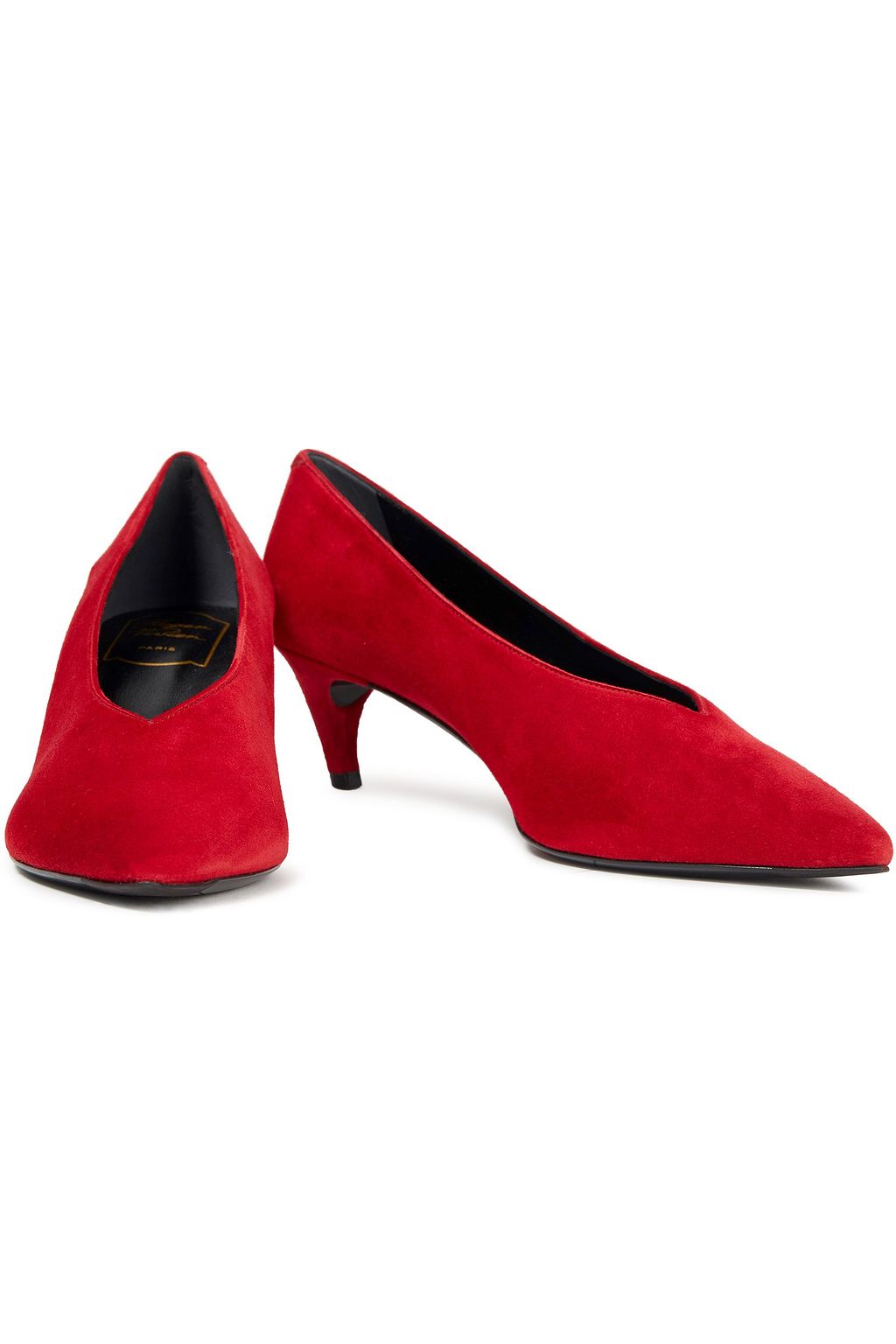 ROGER VIVIER Choc Real suede pumps