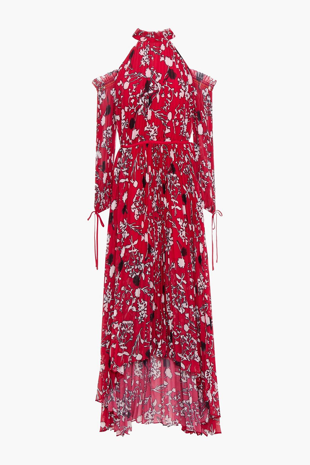 self portrait sleeveless floral printed dress