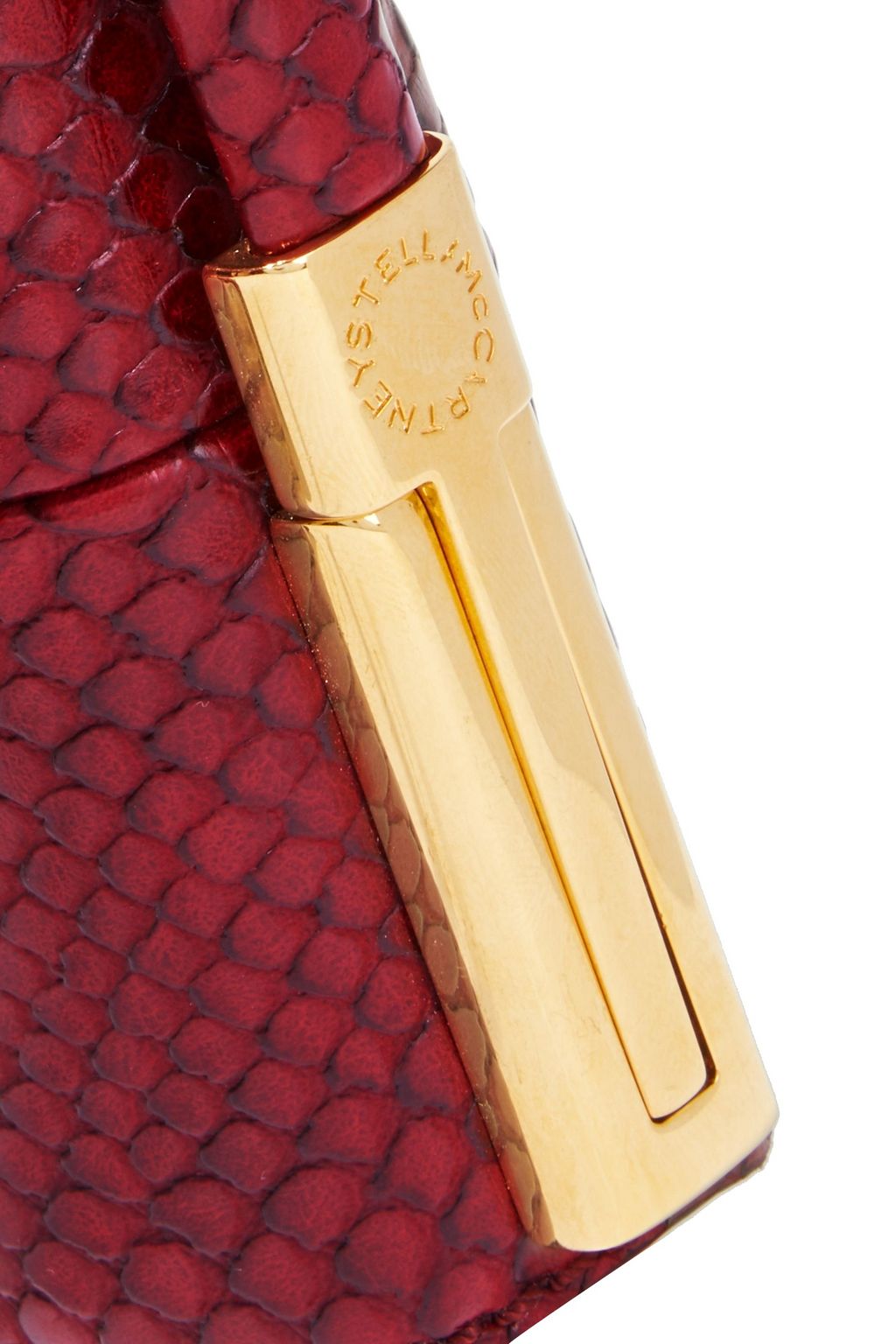 STELLA MCCARTNEY Flo small faux snake-effect leather shoulder bag
