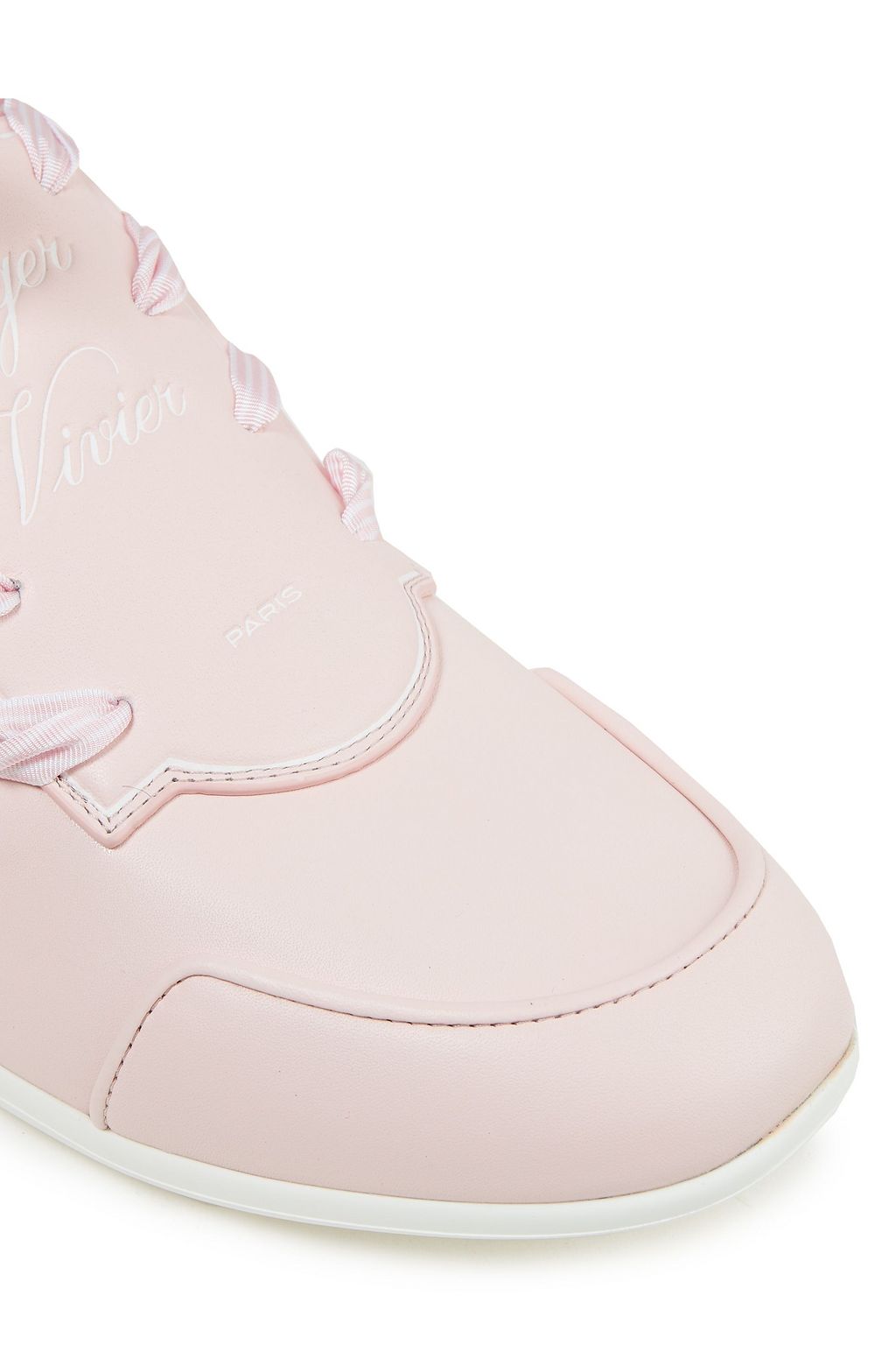 ROGER VIVIER Sporty Viv Etiquette embossed leather sneakers