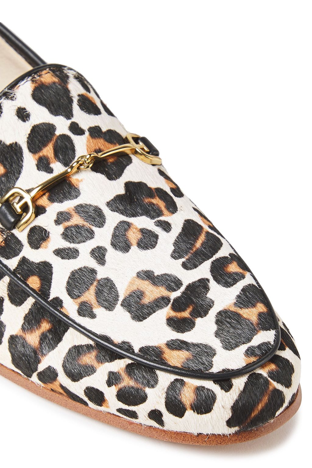 SAM EDELMAN Loraine leopard-print calf hair loafers