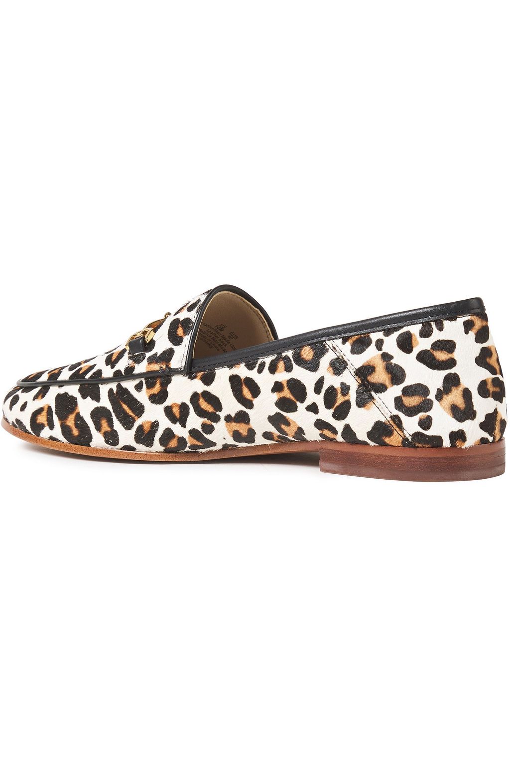 SAM EDELMAN Loraine leopard-print calf hair loafers