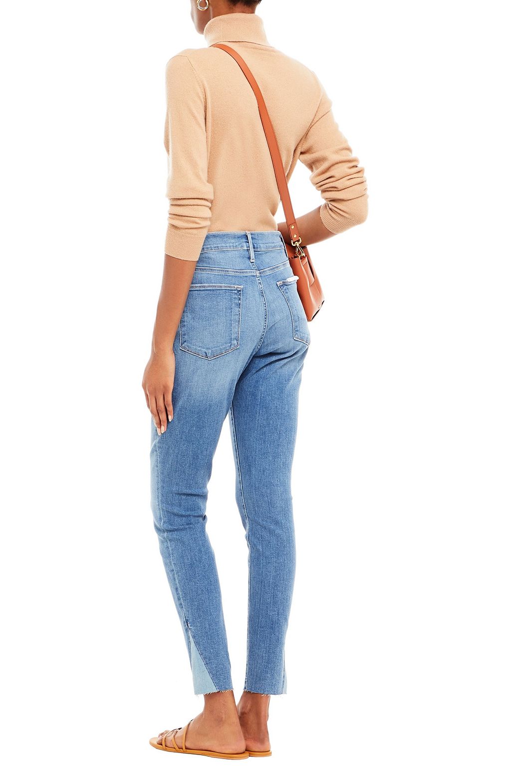 FRAME Le High Skinny faded high-rise skinny jeans