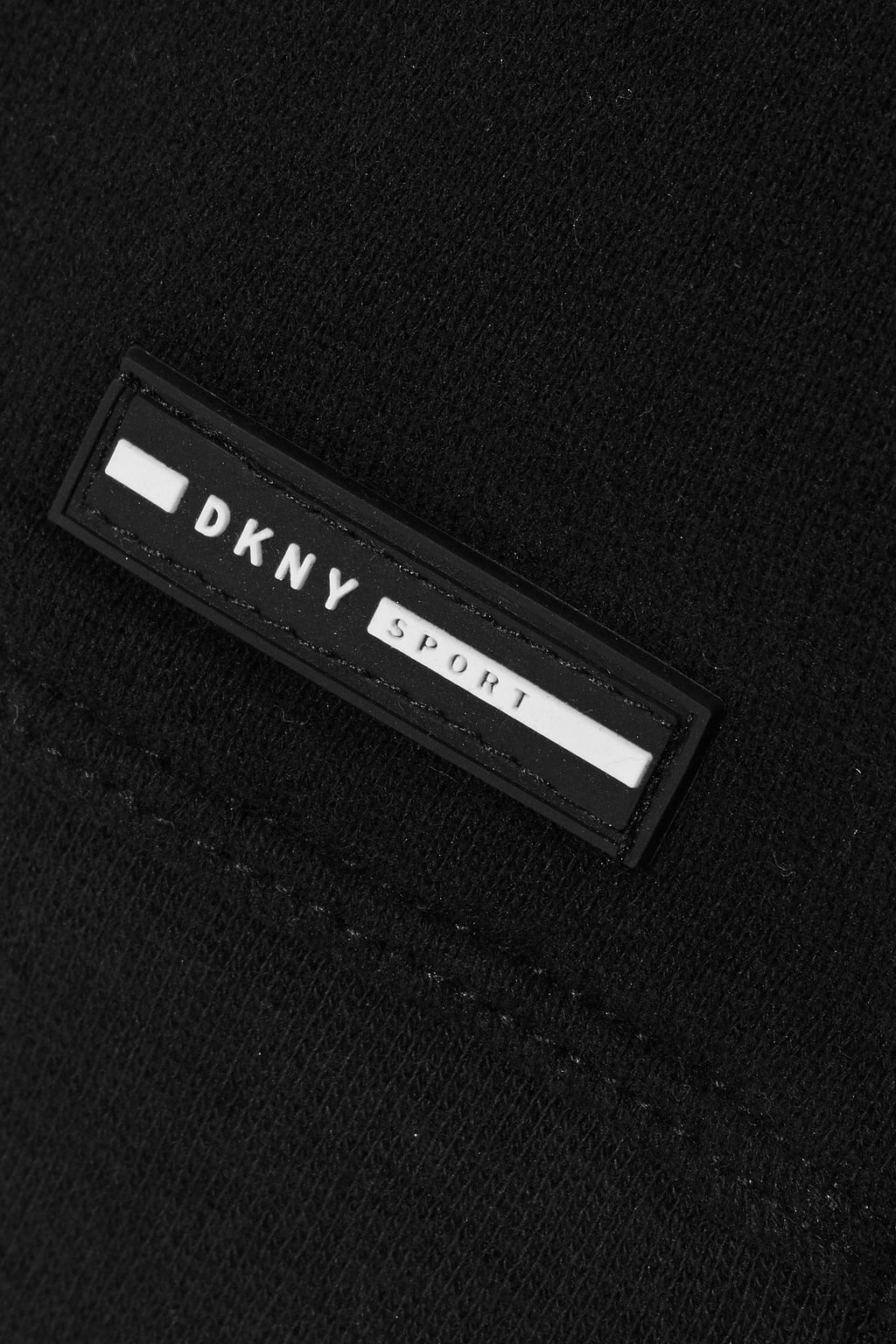 DKNY French cotton-terry turtleneck sweatshirt