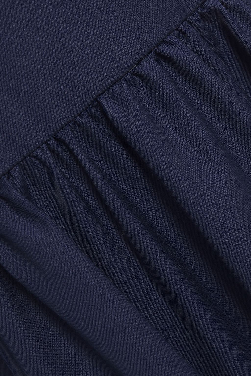 RODEBJER Palasan gathered wool-twill dress