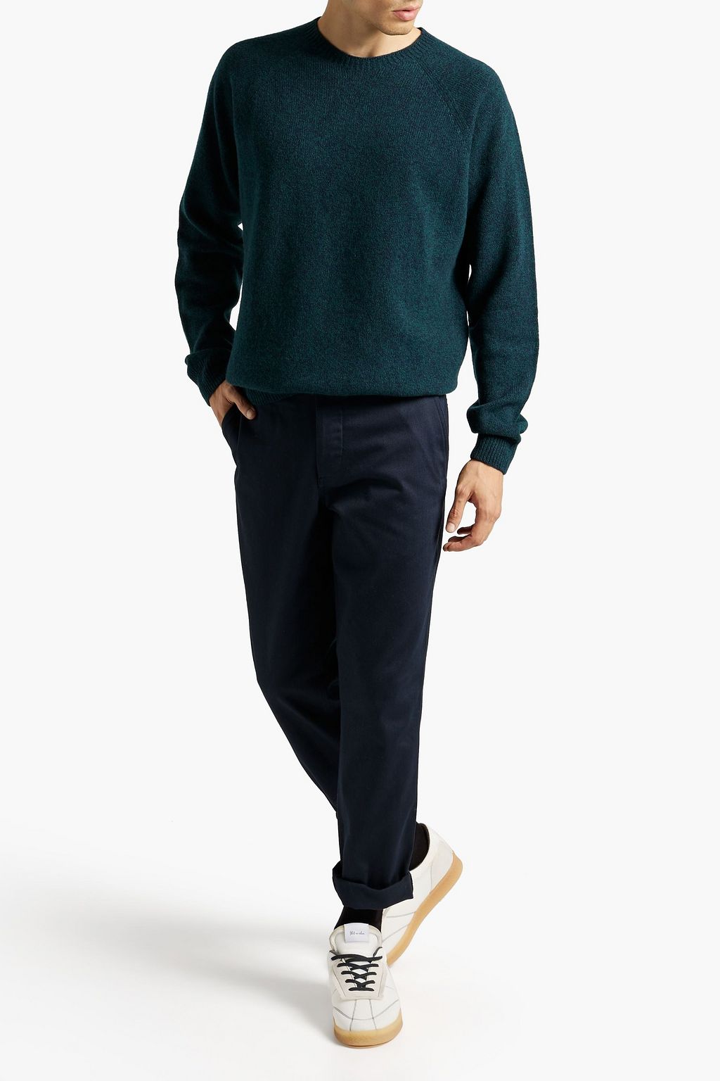 SUNSPEL Marled wool sweater