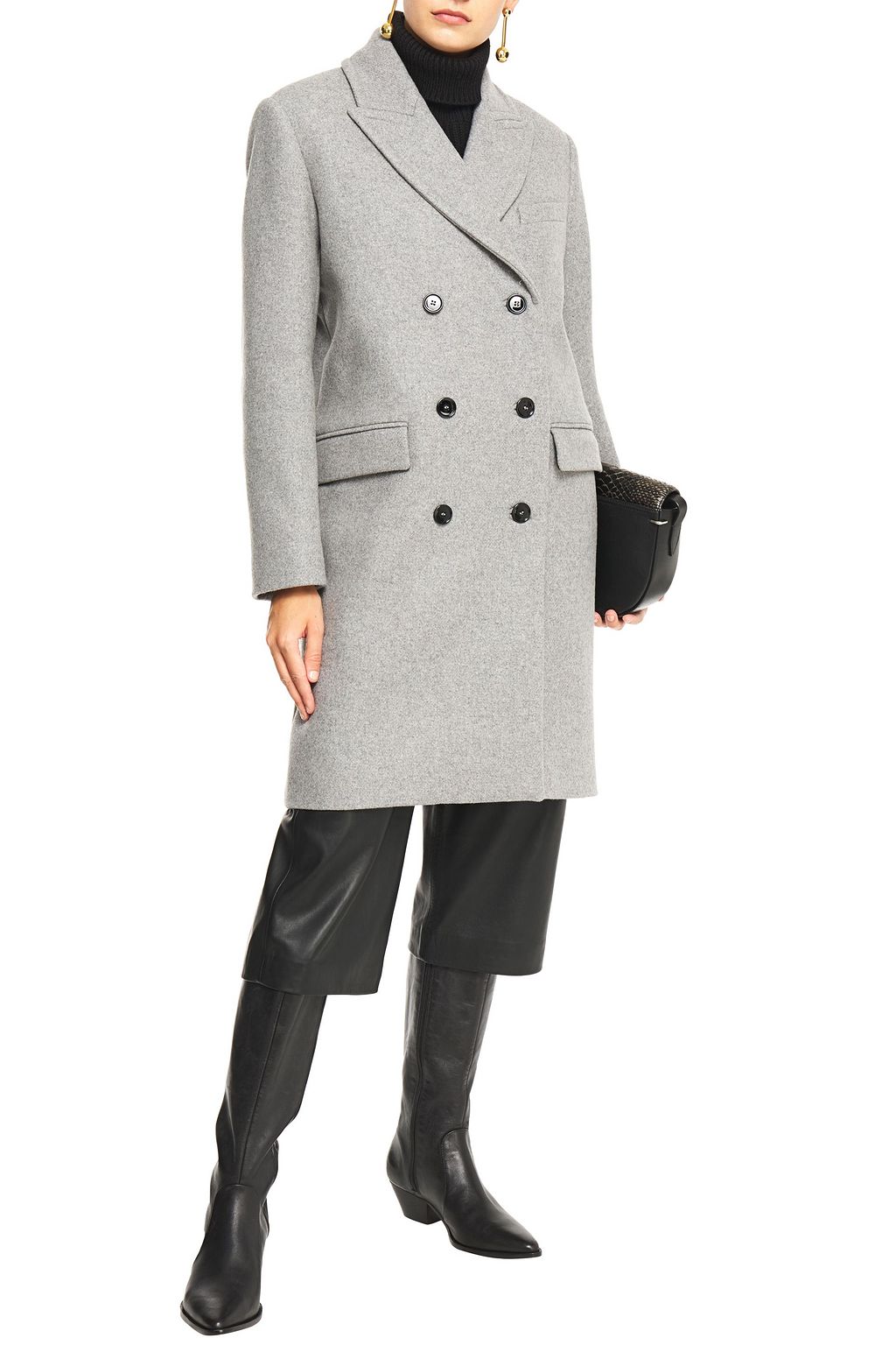 IRO Argus double-breasted wool-blend felt coat