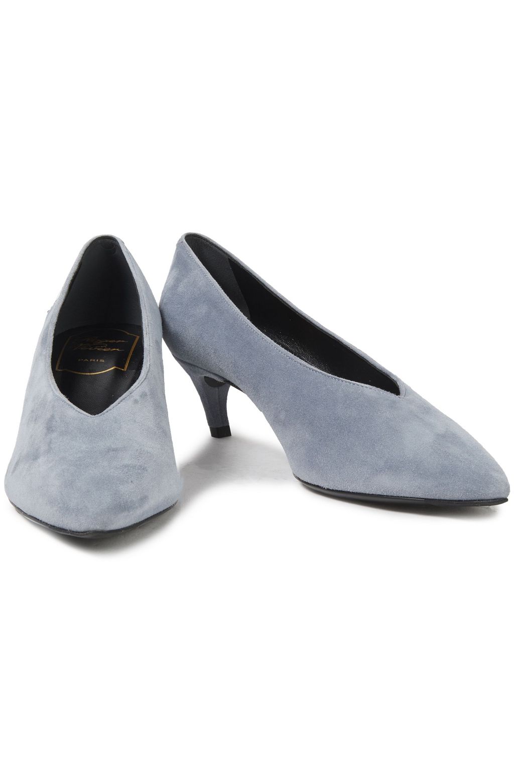 ROGER VIVIER Choc Real suede pumps