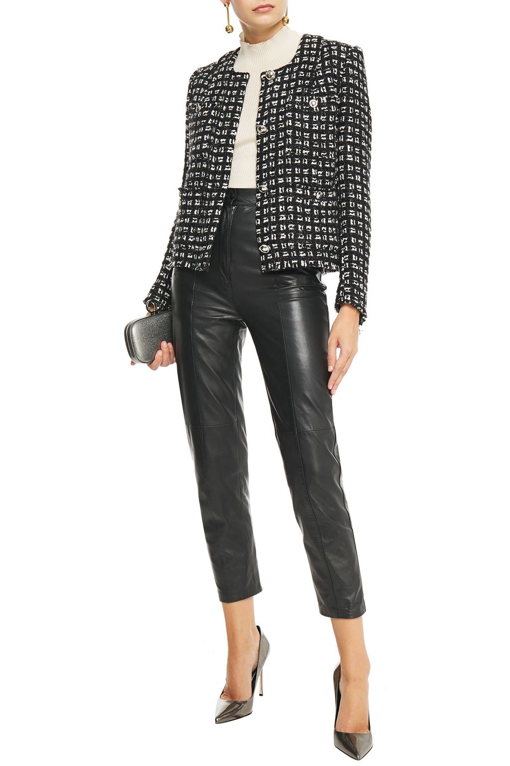 IRO Tetys metallic bouclé-tweed jacket