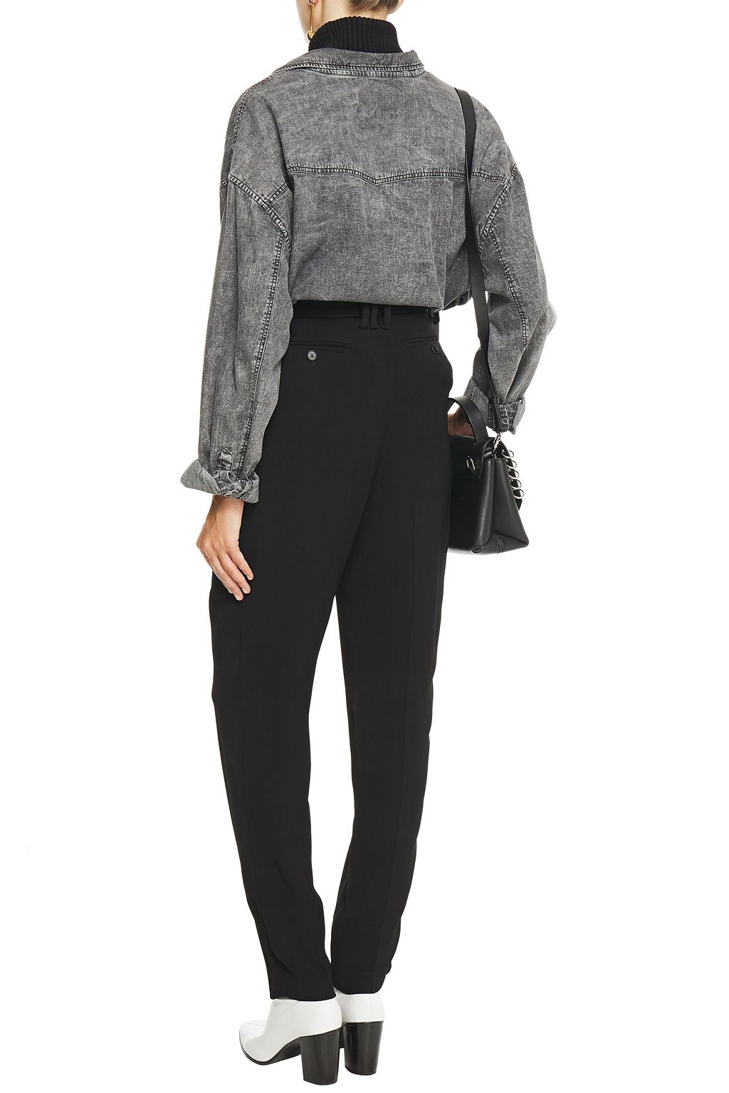 IRO Punch belted twill tapered pants