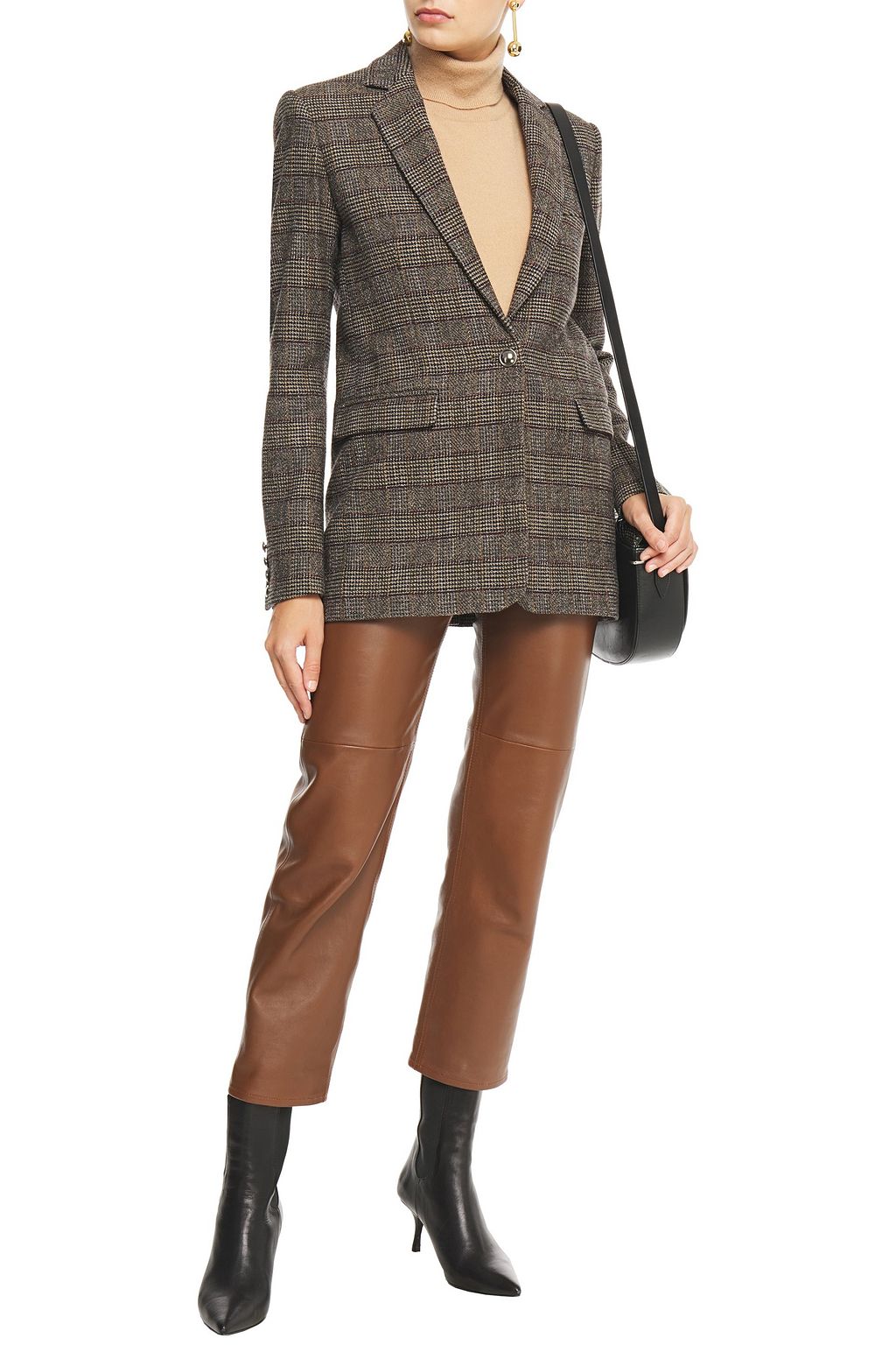 IRO Houli Prince of Wales checked woven blazer