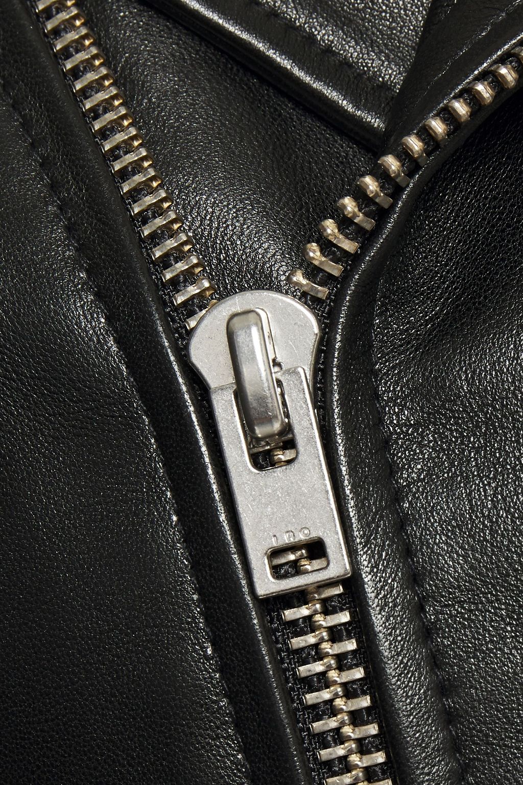 IRO Leufy cropped leather biker jacket