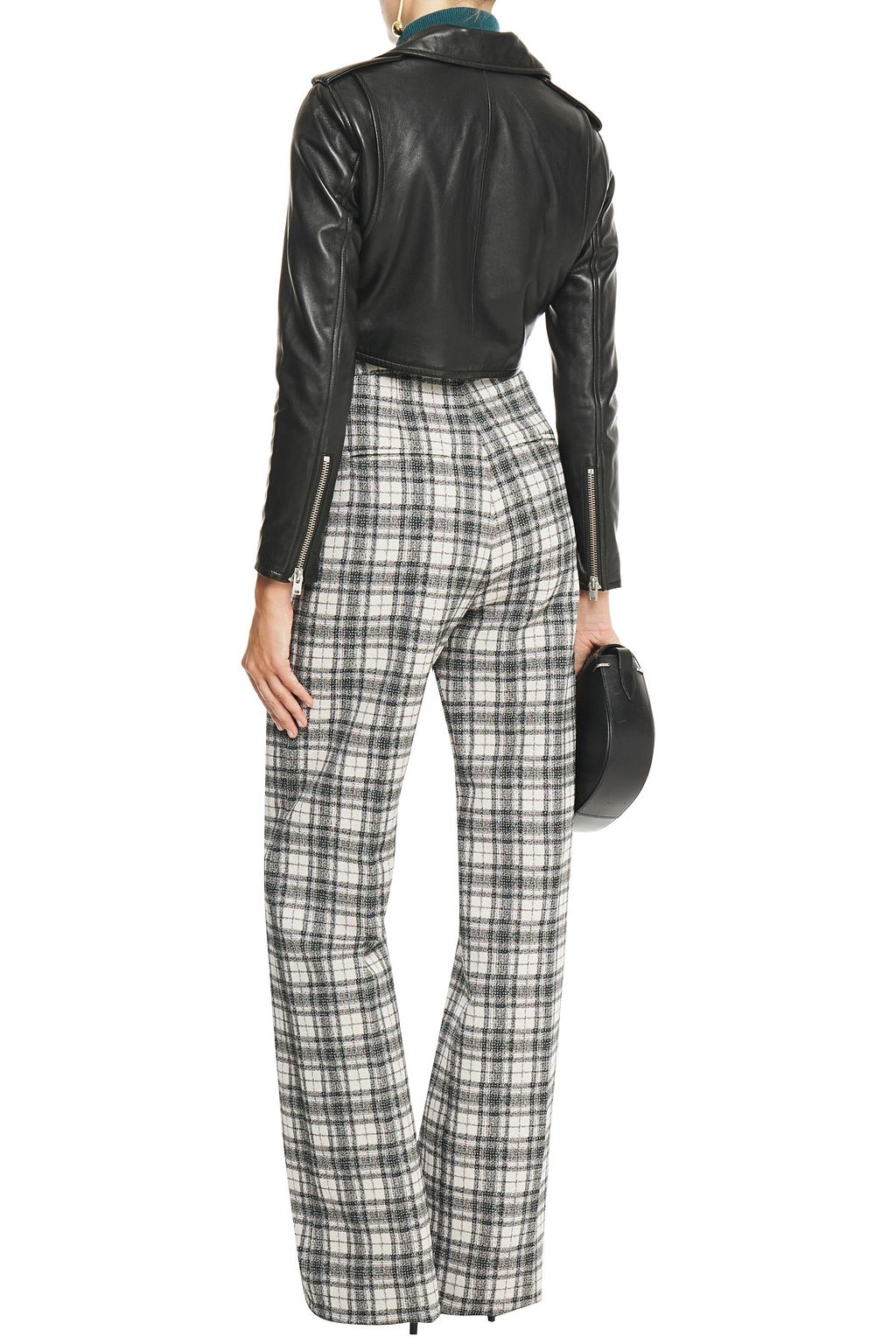 IRO Leufy cropped leather biker jacket